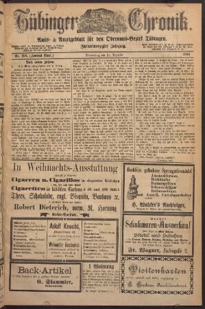 21. Dezember (Nro. 298 (Zweites Blatt)) - 24. Dezember (Nro. 301 (Zweites Blatt))
