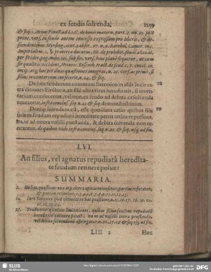 LVI. An filius, vel agnatus repudiata hereditate feudum retinere possit?