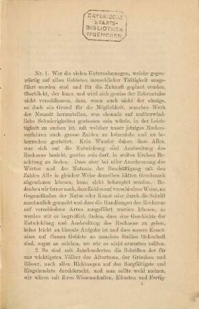 Zur Geschichte der Einführung der jetzigen Ziffern in Europa durch Gerbert : eine Studie