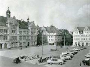 Marktplatz mit Rathaus der Stadt Torgau