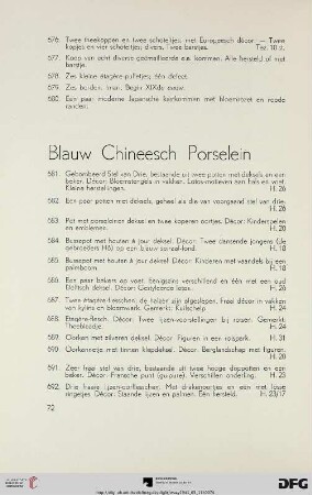 Blauw Chineesch Porselein (Nr. 681-764)
