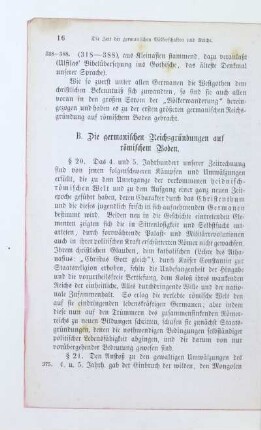 B. Die germanischen Reichsgründungen auf römischem Boden