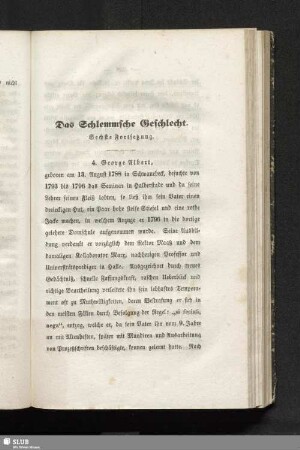 Das Schlemmsche Geschlecht : Sechste bis neunte Fortsetzung