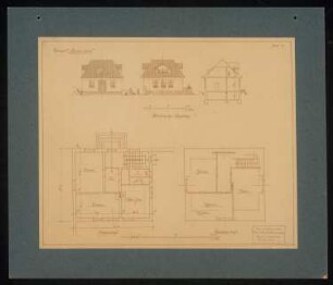 Wohnhaus des Totengräbers: Grundrisse und Ansichten