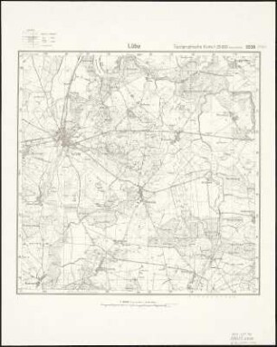 Meßtischblatt 2538 : Lübz, 1911 : Lübz. - Hrsg. 1881, bericht. 1911, letzte Nachtr. 1911. - 1:25000. - [Berlin]: Reichsamt für Landesaufnahme, 1911. - 1 Kt.