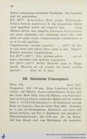 VIII. Italienisches Erbauungsbuch.