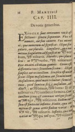 Cap. IIII. De vocis generibus.