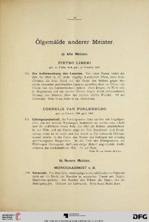 Ölgemälde anderer Meister (Nr. 176-199)