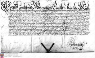 Leopold erwählter Römischer Kaiser belehnt Friedrich Wambold v. Umstadt mit dem Handschuhsheimer Lehen