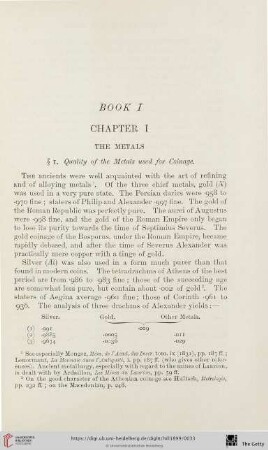 Chapter I: The Metals