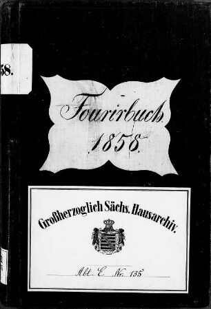 Fourierbuch zur Hofhaltung der Großherzogin Maria Pawlowna