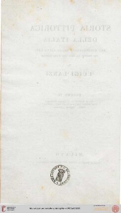 Della Storia Pittorica Della Italia Superiore