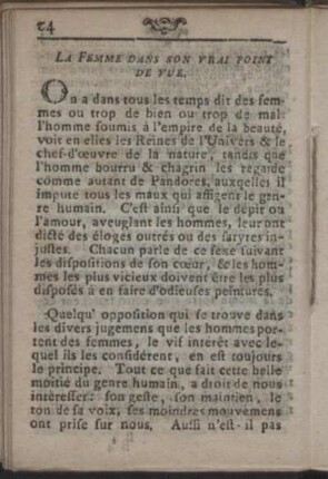 La Femme dans son vrai point de vue