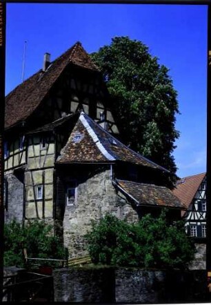 Michelstadt: Stadtmauer, Fachwerkgiebel