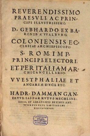 Commentariolus Caesarum ... Pontificum ac Sacerdotum