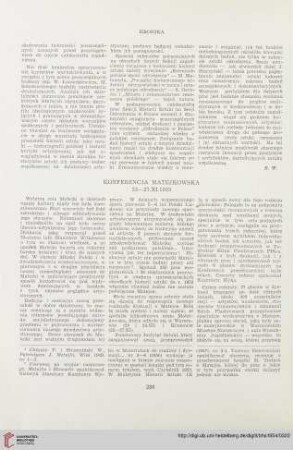 16: Konferencja Matejkowska 23-27.XI.1953