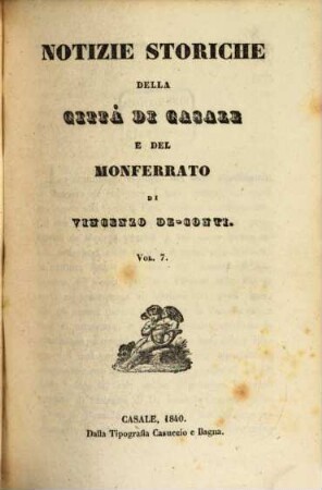 Notizie Storiche della Città di Casale del Monferrato, 7
