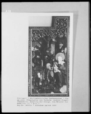 Flügelaltar aus Talheim, Anbetung der Könige