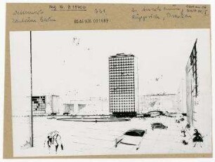 Städtebaulicher Ideenwettbewerb zum Stadtzentrum der Hauptstadt der DDR, Berlin. Berlin, Mitte, Stadtzentrum, Alexanderplatz