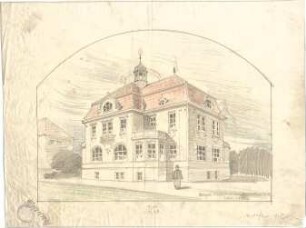 Pfann, Paul; München, Möhlstr.; Wohnhaus O. Bischoff - Perspektive