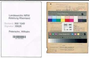 Entnazifizierung Wilhelm Petersohn , geb. 09.01.1901 (Arbeiter)