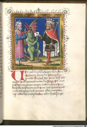Jacobi de Ancharano (alias de Teramo) Litigatio Christi cum Belial, verdeutscht - BSB Cgm 48