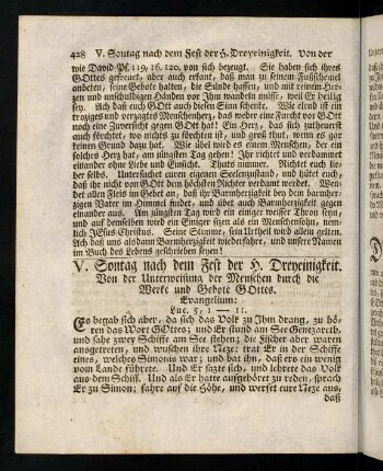 428-430, Evangelium; Eingang