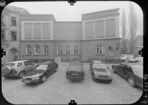 Zwickau, Domhof 2. Kunstvereinsgebäude (Galerie am Domhof, 1878, Erweiterung 1904). Ansicht von Norden