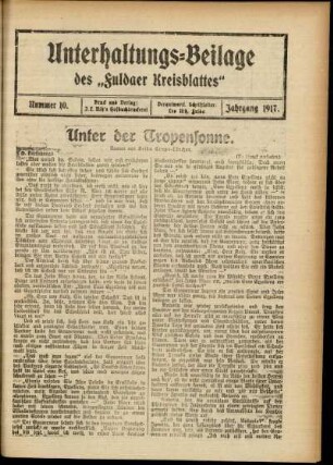 Ausgabe vom Sonntag, den 11. März 1917.