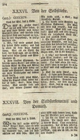 XXXVII. Von der Selbsterkenntniß und Demuth.