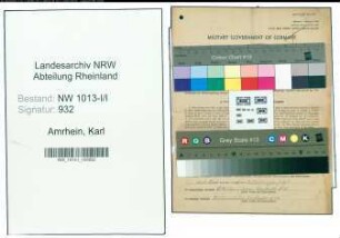 Entnazifizierung Karl Amrhein , geb. 23.12.1906 (Polier)