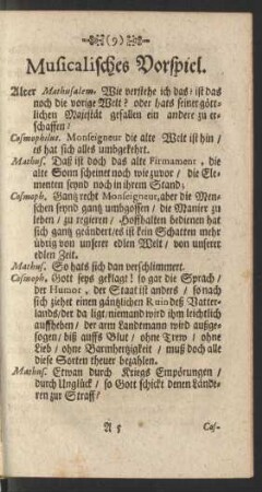 Musicalisches Vorspiel.