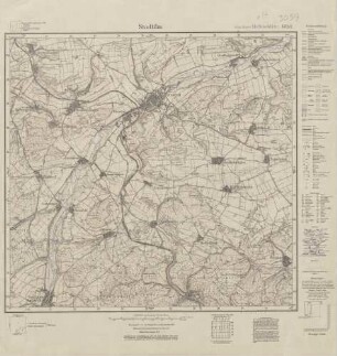 5232 (alte Nr.: 5232) Stadtilm, Meßtischblatt (4cm - Karte)