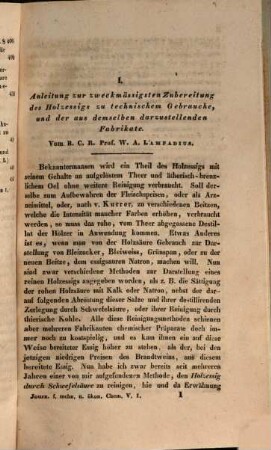 Journal für technische und ökonomische Chemie. 5. 1829