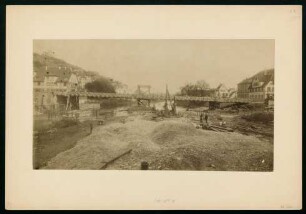 PB 6020, Bau der neuen Neckarbrücke. Foto Sinner (1900)
