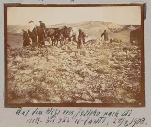 Auf dem Wege von Jericho nach Ai [?]. Viell. Bei ras et-tawil, 28/3 1908.