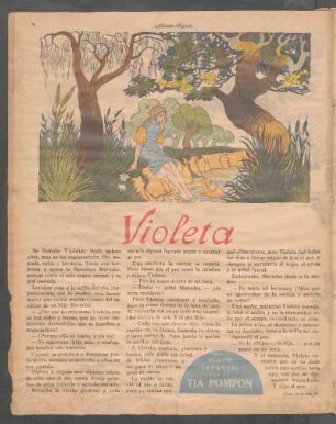 Violeta : Cuento infantil por la Tía Pompón