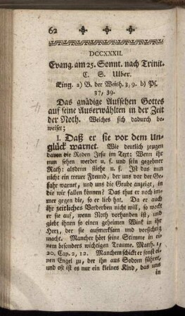 DCCXXXII. Evang. am 25. Sonnt. nach Trinit.