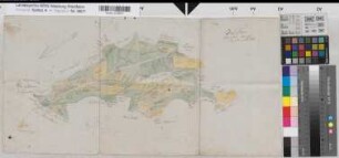 Hörste (Halle) Teilung des Gehölzes Fleer Entwurf 1791 o.M. 31 x 62 kol. Zeichnung Reinhold Spez.Verz. Markenkarten X Nr. 70