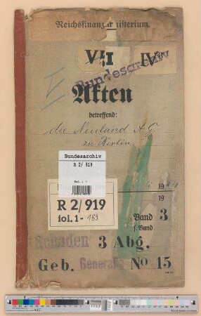 Neuland AG zu Berlin: Bd. 3
