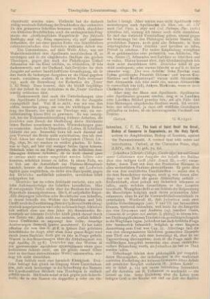 648-649 [Rezension] Johnston, C. F. H., The book of Saint Basil the Great, Bishop of Caesarea in Cappadocia, on the Holy Spirit