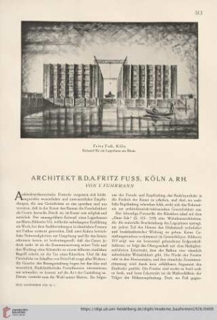 25: Architekt B.D.A. Fritz Fuss, Köln a. Rh.