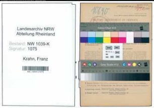 Entnazifizierung Franz Krahn , geb. 01.04.1901 (Sanitaeter)