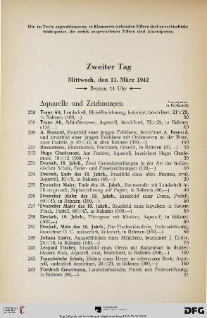 Zweiter Tag: Mittwoch, den 11. März 1942, Beginn 14 Uhr (Nr. 228-452)