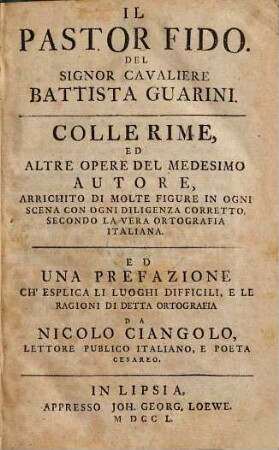 Il Pastor Fido