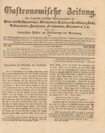 No. 27 (Juli 1842)