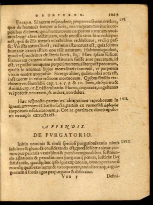 Appendix. De Purgatorio.