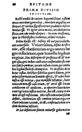 Prima Divisio Ivstitiae