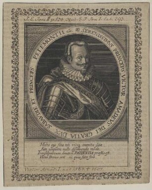 Bildnis des Victor Amadeus I., König von Sardinien
