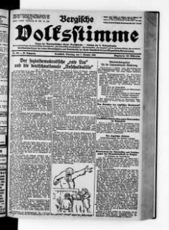 Bergische Volksstimme. 1917-1932